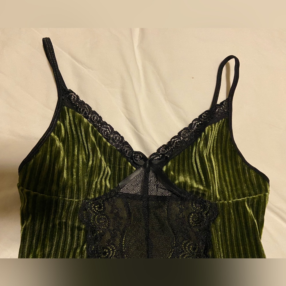Velvet lace bodysuit